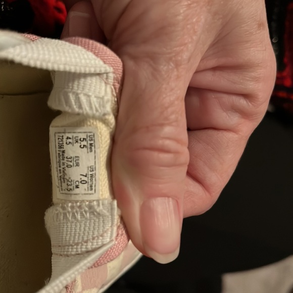 Vans Size 7 - Pink and White checkerboard slip ons - Picture 5 of 5